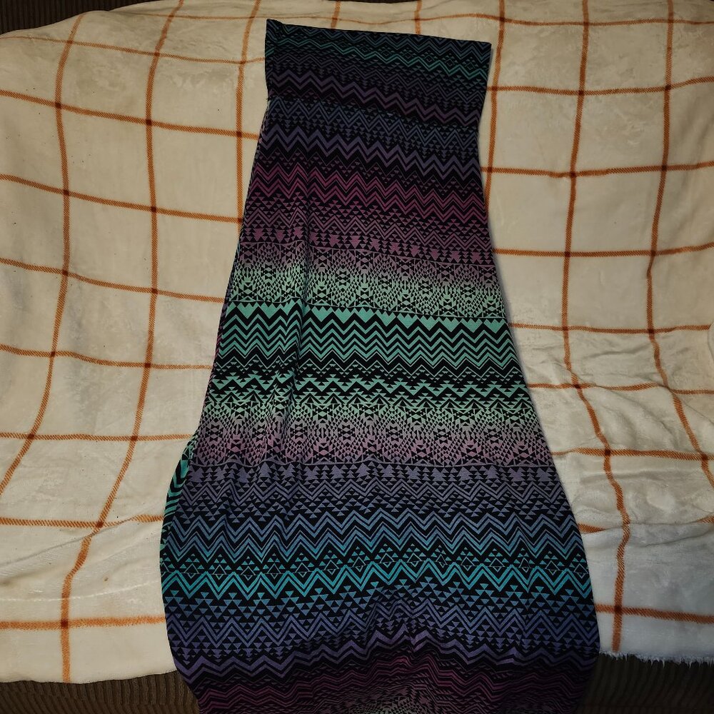 Aztec Print Maxi Dress, Women's Size Small